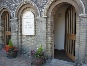 The front doors of the church. Please come in!